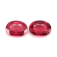 1.79 Ct.Tw.Total Carat Weight Ruby Pair from Mozambique Video