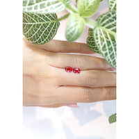1.79 Ct.Tw.Total Carat Weight Ruby Pair from Mozambique Life Style
