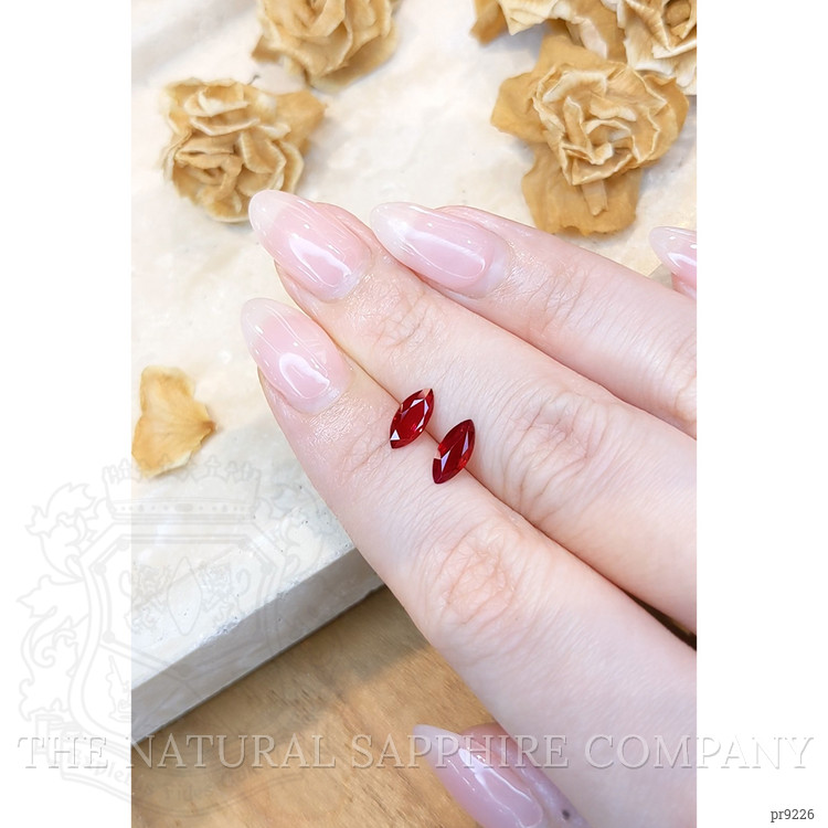 1.41 Ct.Tw. Ruby Pair from Burma (Myanmar)