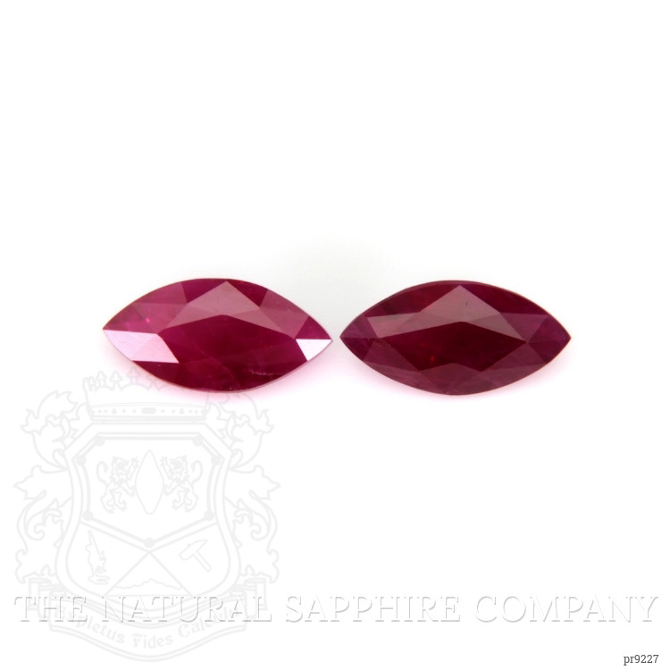 2.00 Ct.Tw. Ruby Pair from Burma (Myanmar)