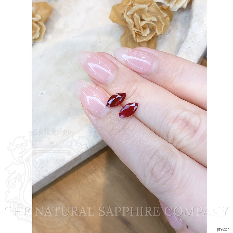 2.00 Ct.Tw. Ruby Pair from Burma (Myanmar)