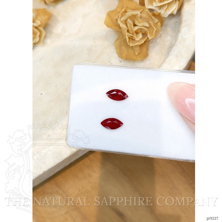 2.00 Ct.Tw. Ruby Pair from Burma (Myanmar)