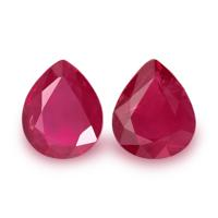 1.12&nbsp;Ct.Tw.Total Carat Weight Ruby Pair from Burma (Myanmar) Video