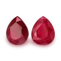 1.41&nbsp;Ct.Tw.Total Carat Weight Ruby Pair from Burma (Myanmar) Video