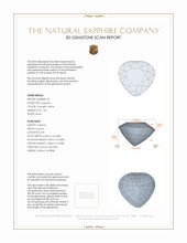 2.73&nbsp;Ct.Tw.Total Carat Weight Orangish Yellow Sapphire Pair from Ceylon (Sri Lanka) 3 D Scan Report