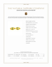 2.05 Ct.Tw.Total Carat Weight Yellow Sapphire Pair from Ceylon (Sri Lanka) Scan Report