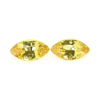 2.05&nbsp;Ct.Tw.Total Carat Weight Yellow Sapphire Pair from Ceylon (Sri Lanka) Video