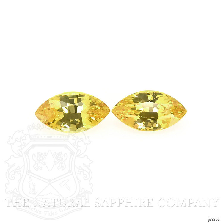 2.05 Ct.Tw. Yellow Sapphire Pair from Ceylon (Sri Lanka)