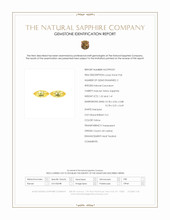 2.93&nbsp;Ct.Tw.Total Carat Weight Yellow Sapphire Pair from Ceylon (Sri Lanka) Scan Report
