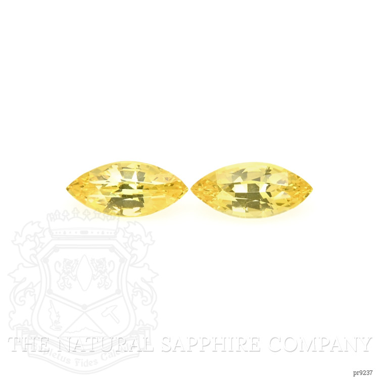 2.93 Ct.Tw. Yellow Sapphire Pair from Ceylon (Sri Lanka)
