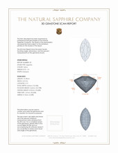 2.93 Ct.Tw.Total Carat Weight Yellow Sapphire Pair from Ceylon (Sri Lanka) 3 D Scan Report