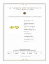 2.90 Ct.Tw.Total Carat Weight Yellow Sapphire Pair from Ceylon (Sri Lanka) Scan Report