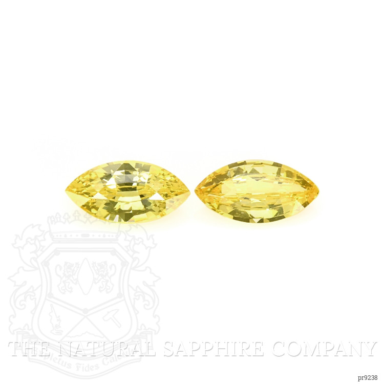 2.90 Ct.Tw. Yellow Sapphire Pair from Ceylon (Sri Lanka)
