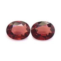 4.06&nbsp;Ct.Tw.Total Carat Weight Garnet Pair from Ceylon (Sri Lanka) Video