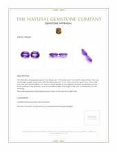 3.18 Ct.Tw.Total Carat Weight Amethyst Pair from South America Appraisal