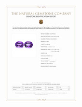 3.18 Ct.Tw.Total Carat Weight Purple Amethyst Pair from South America Scan Report
