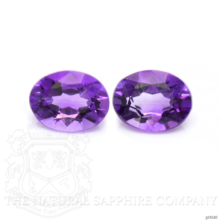 3.18 Ct.Tw. Amethyst Pair from South America