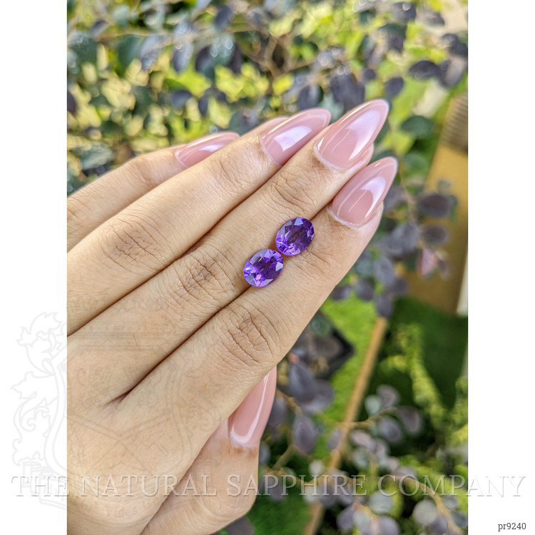 3.18 Ct.Tw. Amethyst Pair from South America