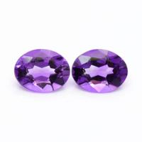 2.89&nbsp;Ct.Tw.Total Carat Weight Amethyst Pair from South America Video