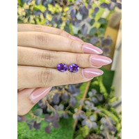 2.89&nbsp;Ct.Tw.Total Carat Weight Amethyst Pair from South America Life Style