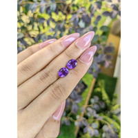 2.89&nbsp;Ct.Tw.Total Carat Weight Amethyst Pair from South America Life Style