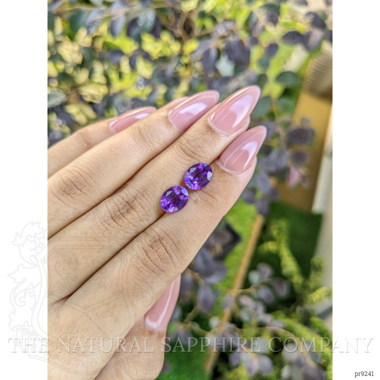 2.89 Ct.Tw. Amethyst Pair from South America