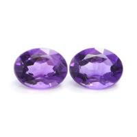 3.00&nbsp;Ct.Tw.Total Carat Weight Amethyst Pair from South America Video