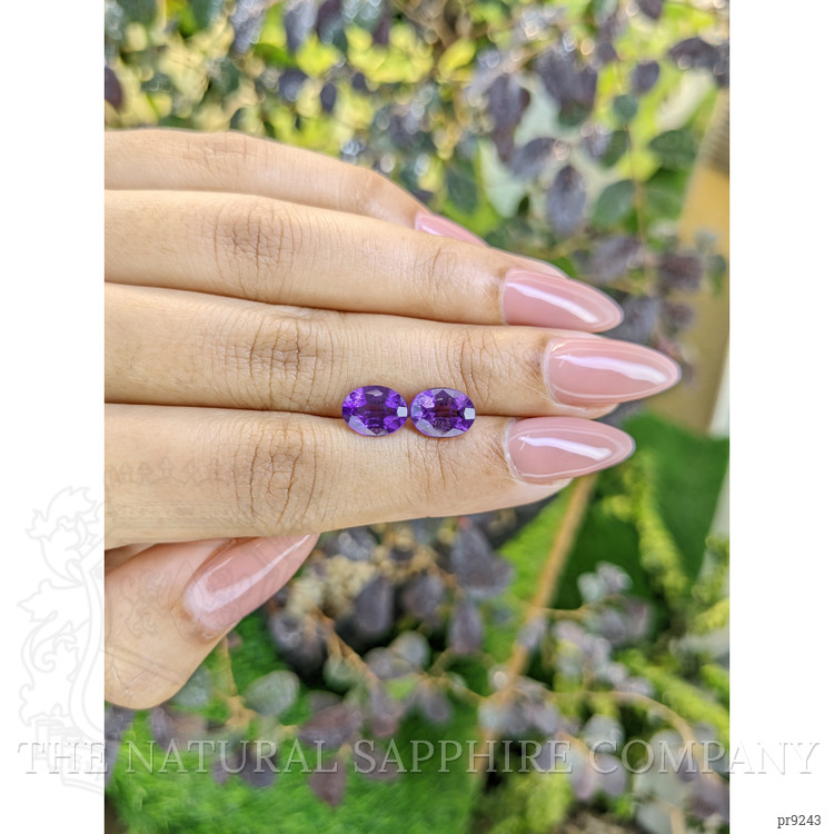 3.00 Ct.Tw. Amethyst Pair from South America