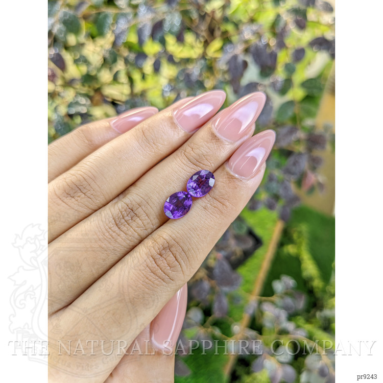 3.00 Ct.Tw. Amethyst Pair from South America