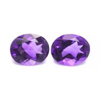 4.24&nbsp;Ct.Tw.Total Carat Weight Amethyst Pair from South America Video