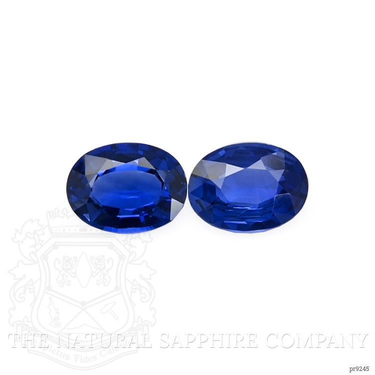 2.47 Ct.Tw. Blue Sapphire Pair from Ceylon (Sri Lanka)