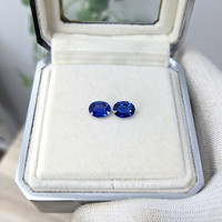2.47&nbsp;Ct.Tw.Total Carat Weight Blue Sapphire Pair from Ceylon (Sri Lanka) Life Style