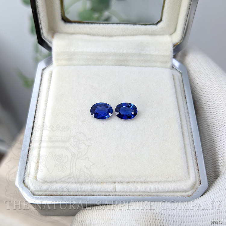 2.47 Ct.Tw. Blue Sapphire Pair from Ceylon (Sri Lanka)