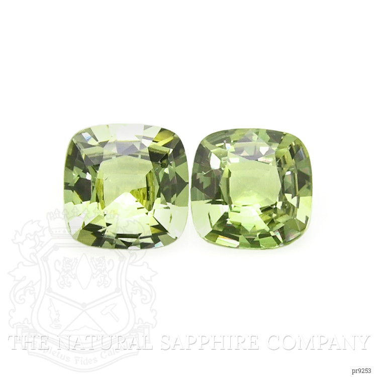 2.08 Ct.Tw. Green Sapphire Pair from Madagascar