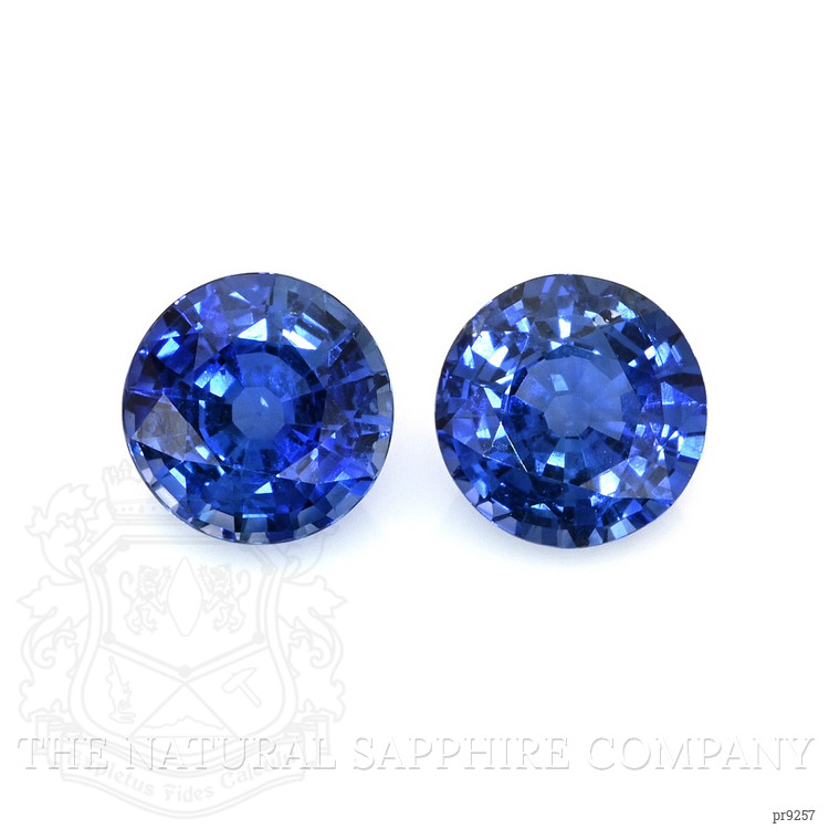 2.00 Ct.Tw. Blue Sapphire Pair from Ceylon (Sri Lanka)