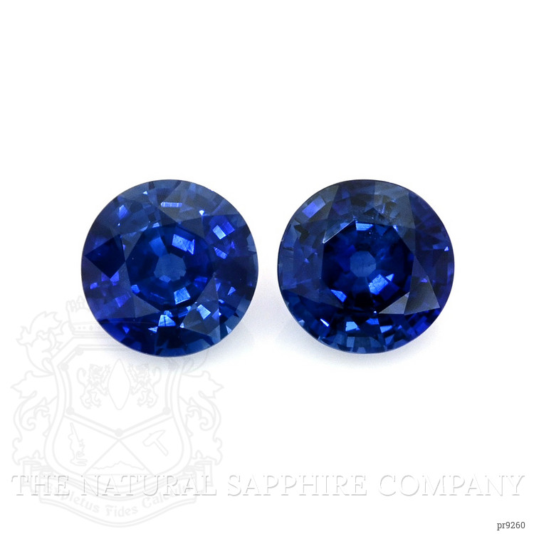 1.80 Ct.Tw. Blue Sapphire Pair from Ceylon (Sri Lanka)