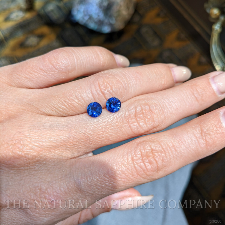 1.80 Ct.Tw. Blue Sapphire Pair from Ceylon (Sri Lanka)