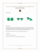 5.69 Ct.Tw.Total Carat Weight Emerald Pair from Ethiopia Appraisal