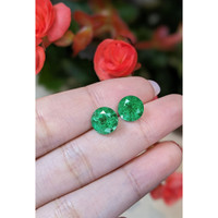 5.69 Ct.Tw.Total Carat Weight Emerald Pair from Ethiopia Life Style