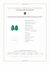 4.12 Ct.Tw.Total Carat Weight Emerald Pair from Zambia Scan Report