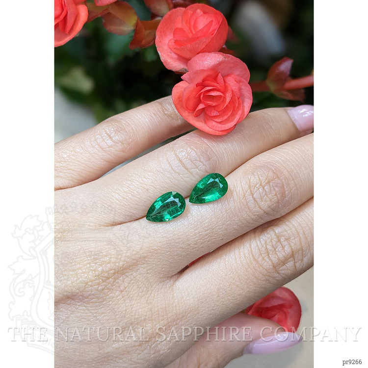 4.12 Ct.Tw. Emerald Pair from Zambia