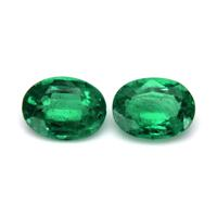 3.33 Ct.Tw.Total Carat Weight Emerald Pair from Zambia Video