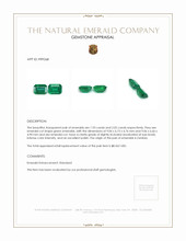 3.95 Ct.Tw.Total Carat Weight Emerald Pair from Zambia Appraisal