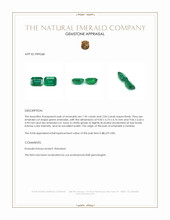 4.00 Ct.Tw.Total Carat Weight Emerald Pair from Zambia Appraisal