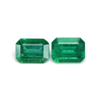 4.00 Ct.Tw.Total Carat Weight Emerald Pair from Zambia Video