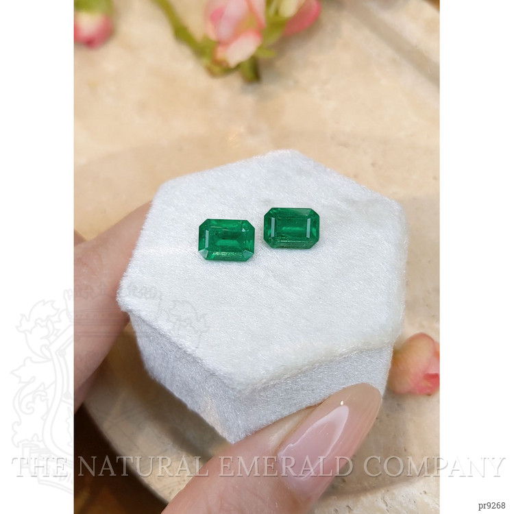 4.00 Ct.Tw. Emerald Pair from Zambia