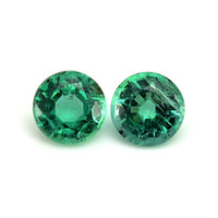 2.52 Ct.Tw.Total Carat Weight Emerald Pair from Zambia Video