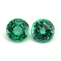 2.52 Ct.Tw.Total Carat Weight Emerald Pair from Zambia Video