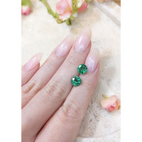 2.52 Ct.Tw.Total Carat Weight Emerald Pair from Zambia Life Style