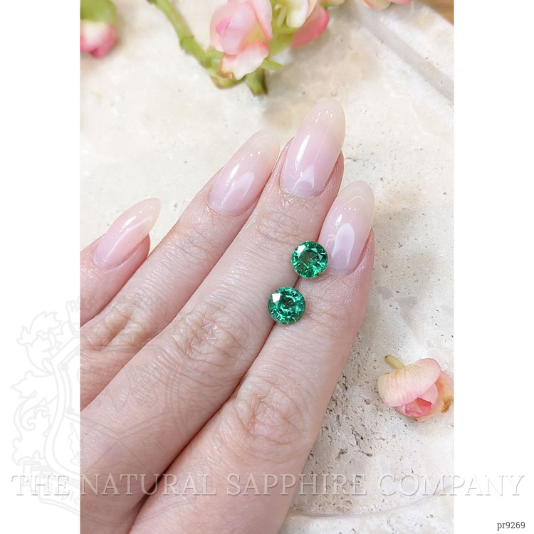 2.52 Ct.Tw. Emerald Pair from Zambia